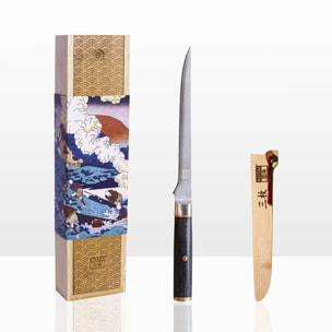 Cuchillo Fileteador | Hoja de 200 mm | Acero Inoxidable Japonés San-Mai