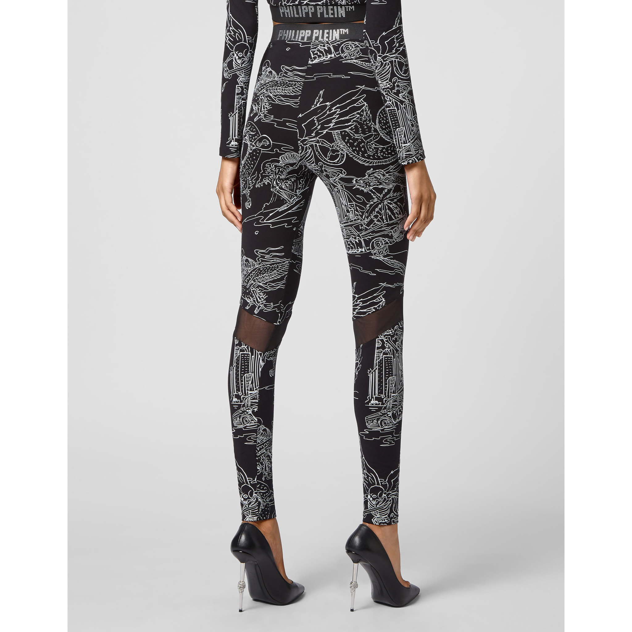 PHILIPP PLEIN Sport Leggings TATTOO