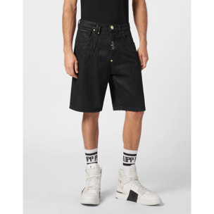 PHILIPP PLEIN DENIM SHORTS