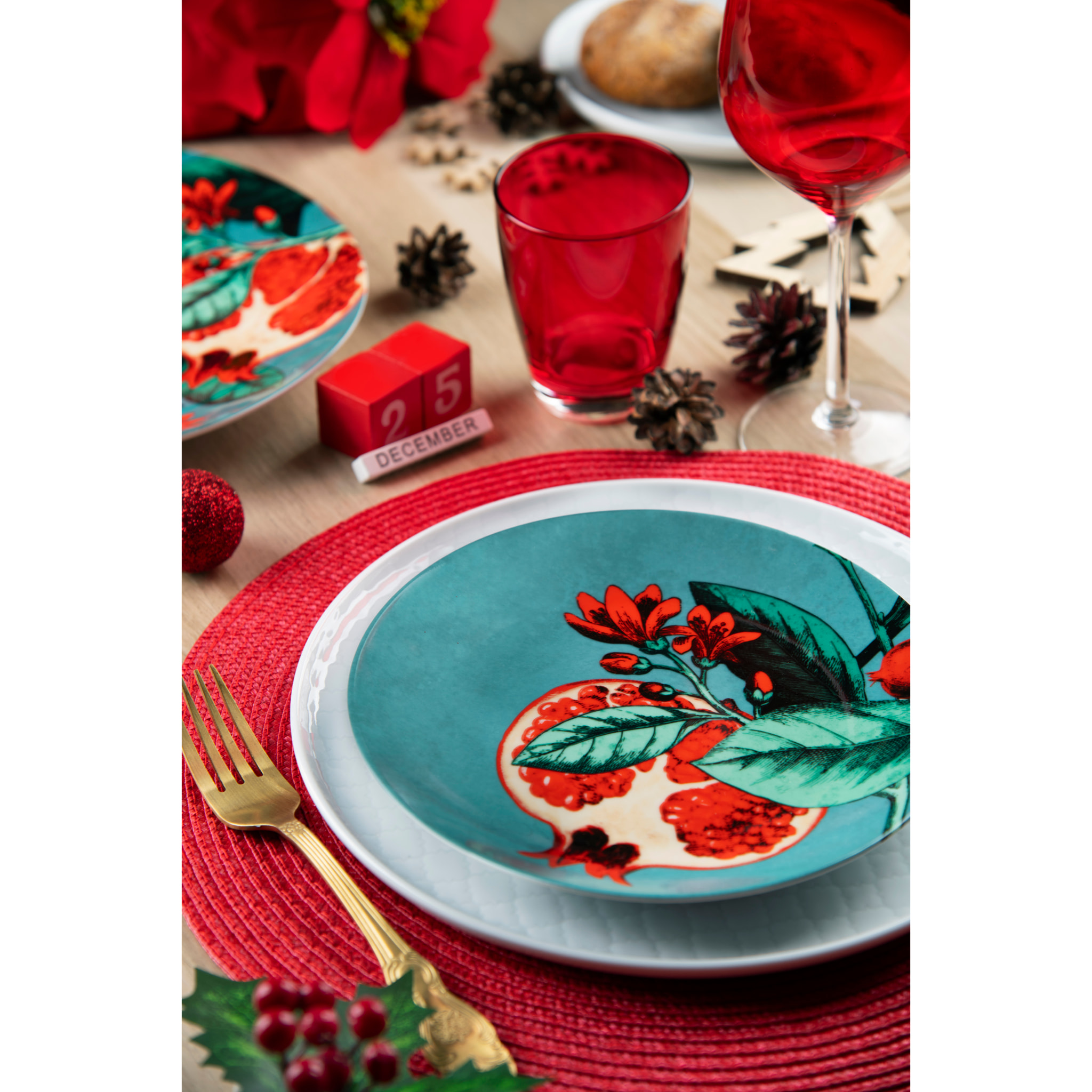 Set 6 Bicchieri Excelsa – Happy Color, Vetro Rosso