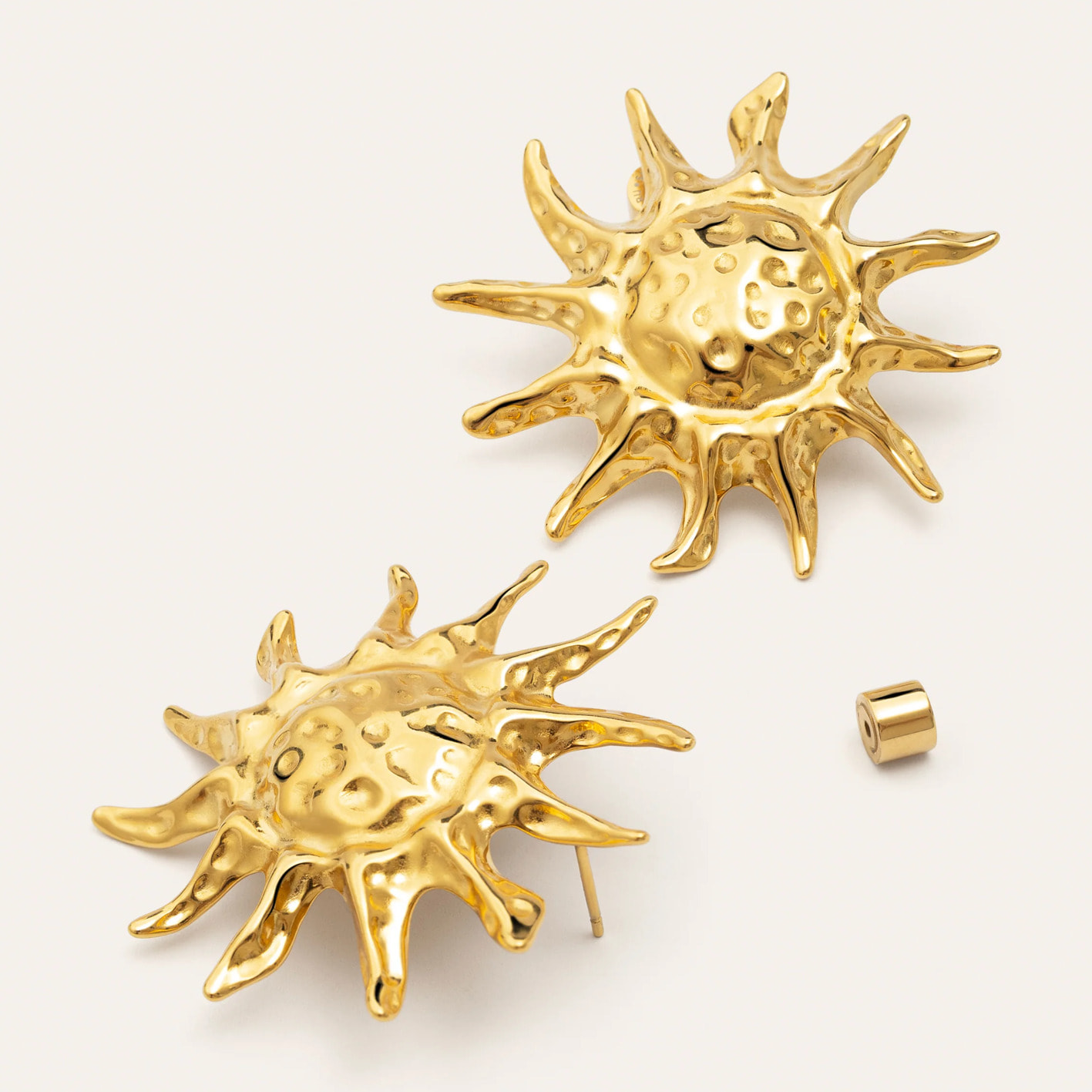 Orecchini Sun Light Acciao Placcato Oro