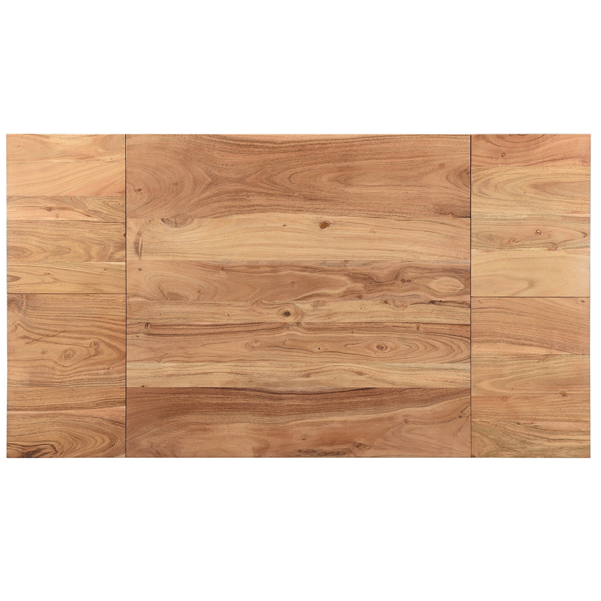 Table de bar extensible en bois massif et métal L80-135 cm TRAP