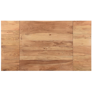 Table de bar extensible en bois massif et métal L80-135 cm TRAP