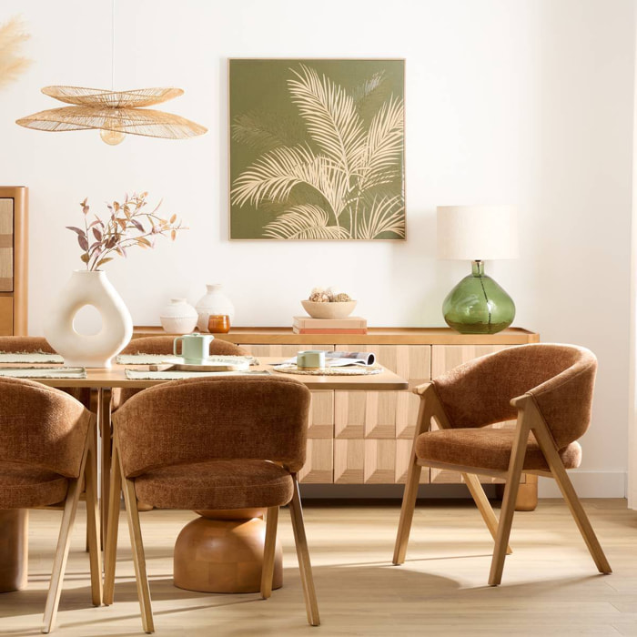 Fauteuil de table Amza H.79cm bronze