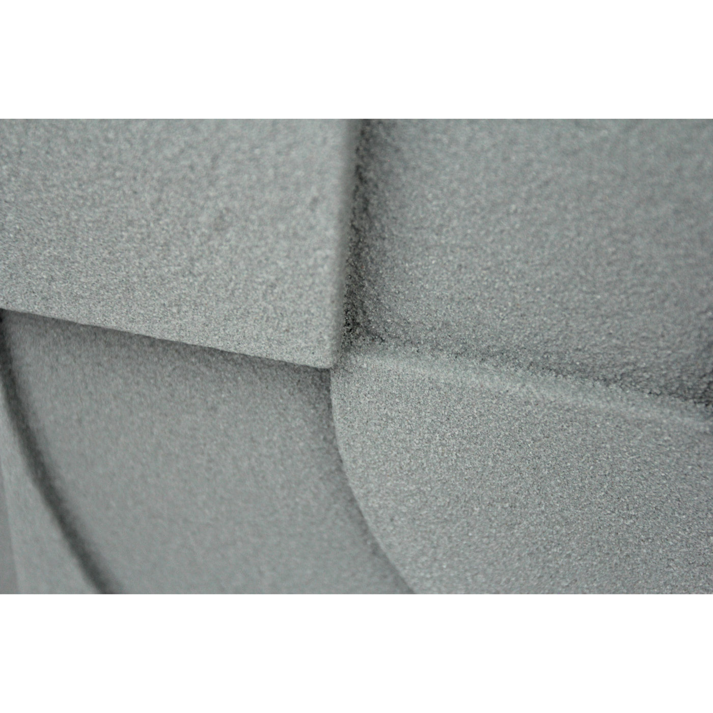 Cuadro Curves resina 3D texturizado gris 70x50x4 cm
