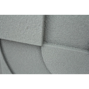 Cuadro Curves resina 3D texturizado gris 70x50x4 cm