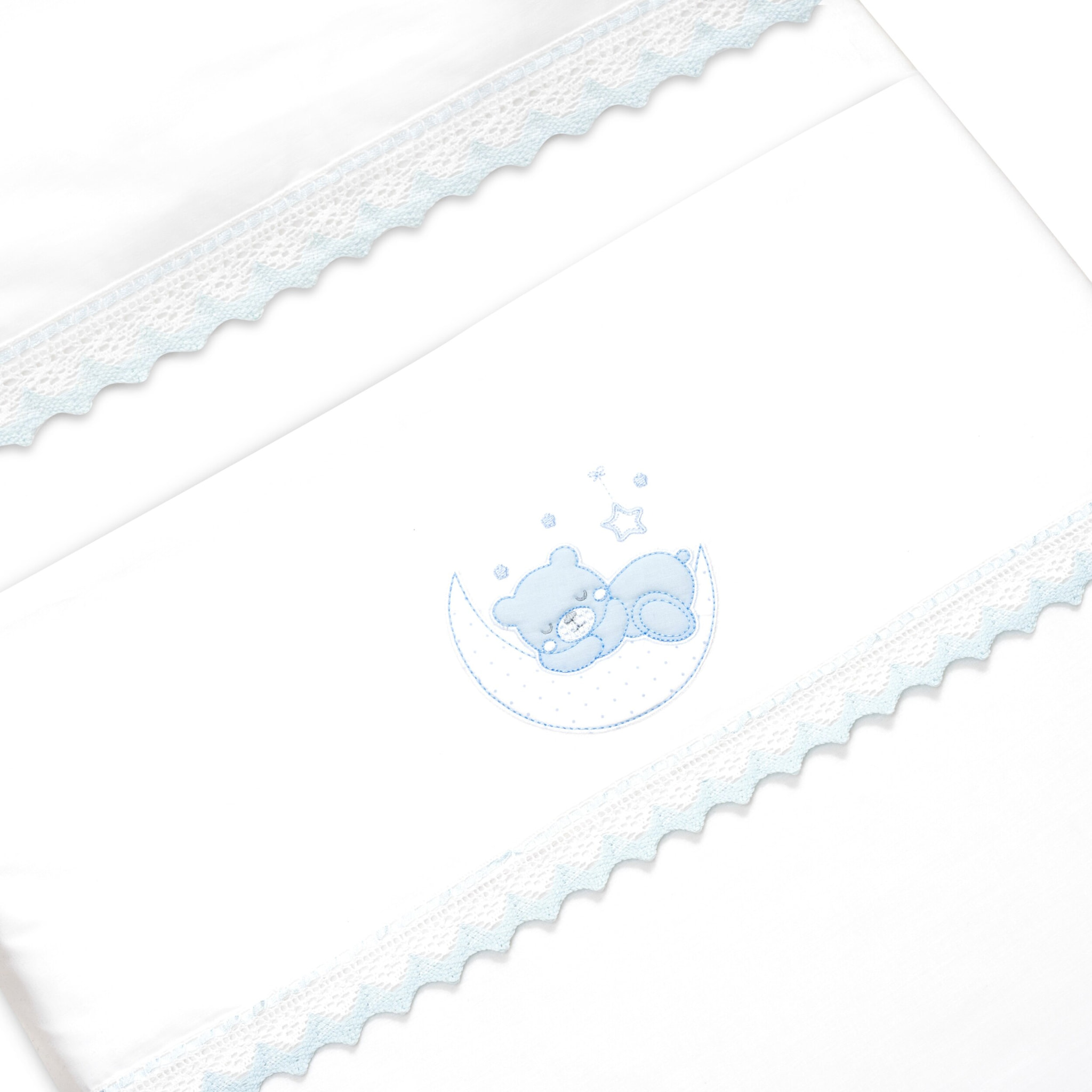 Juego de Sábanas para Minicuna mod. Guipur Oso Luna