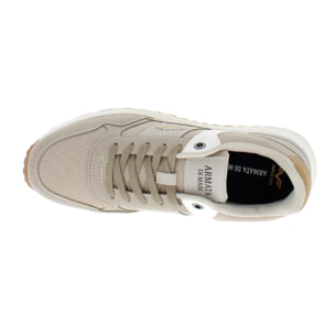 Armata di Mare Scarpe Uomo Sneakers Casual Stringate con Soletta Rimovibile in Memory Foam AMU S24L511 Beige