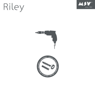 Etagère de douche 2 niveaux à  fixer RILEY Chromé MSV