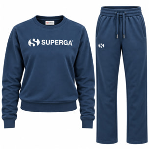 Tuta Donna SUPERGA Cotone Felpato Girogola