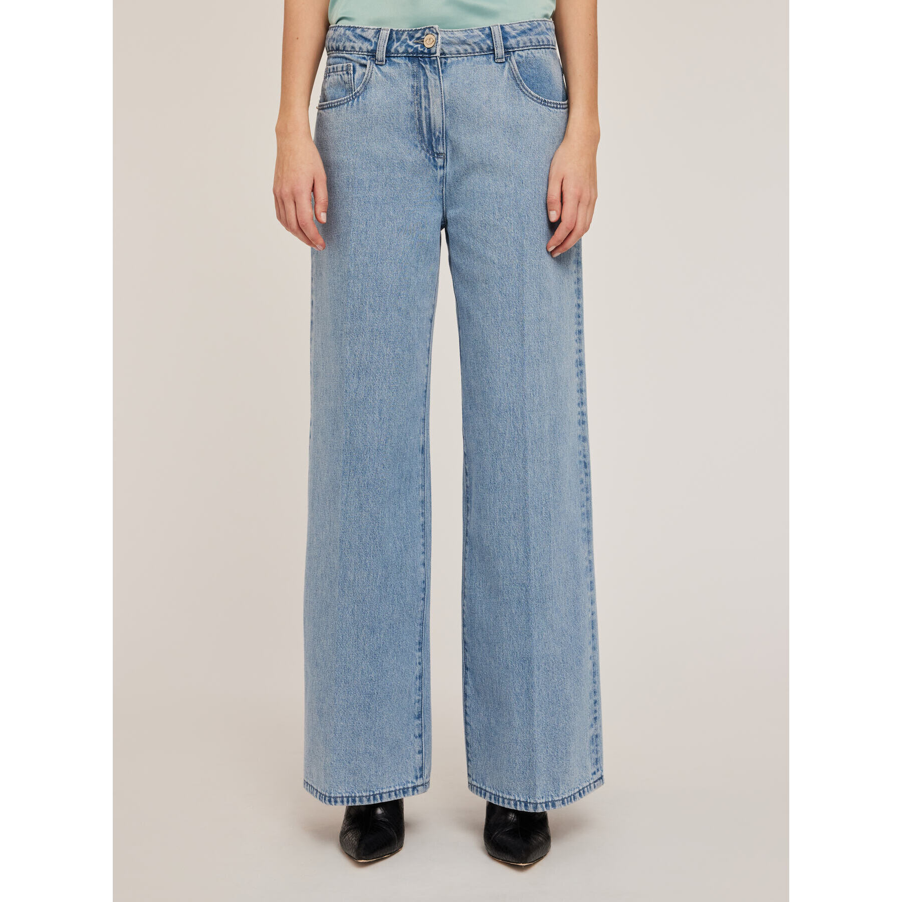 Motivi - Vaqueros anchos azul claro - Light - blue