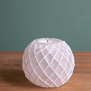Portatealight con decoro - Pezzi 6 - BIANCO - Bianchi Dino SpA