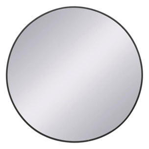 Miroir "Alice" métal noir D76cm