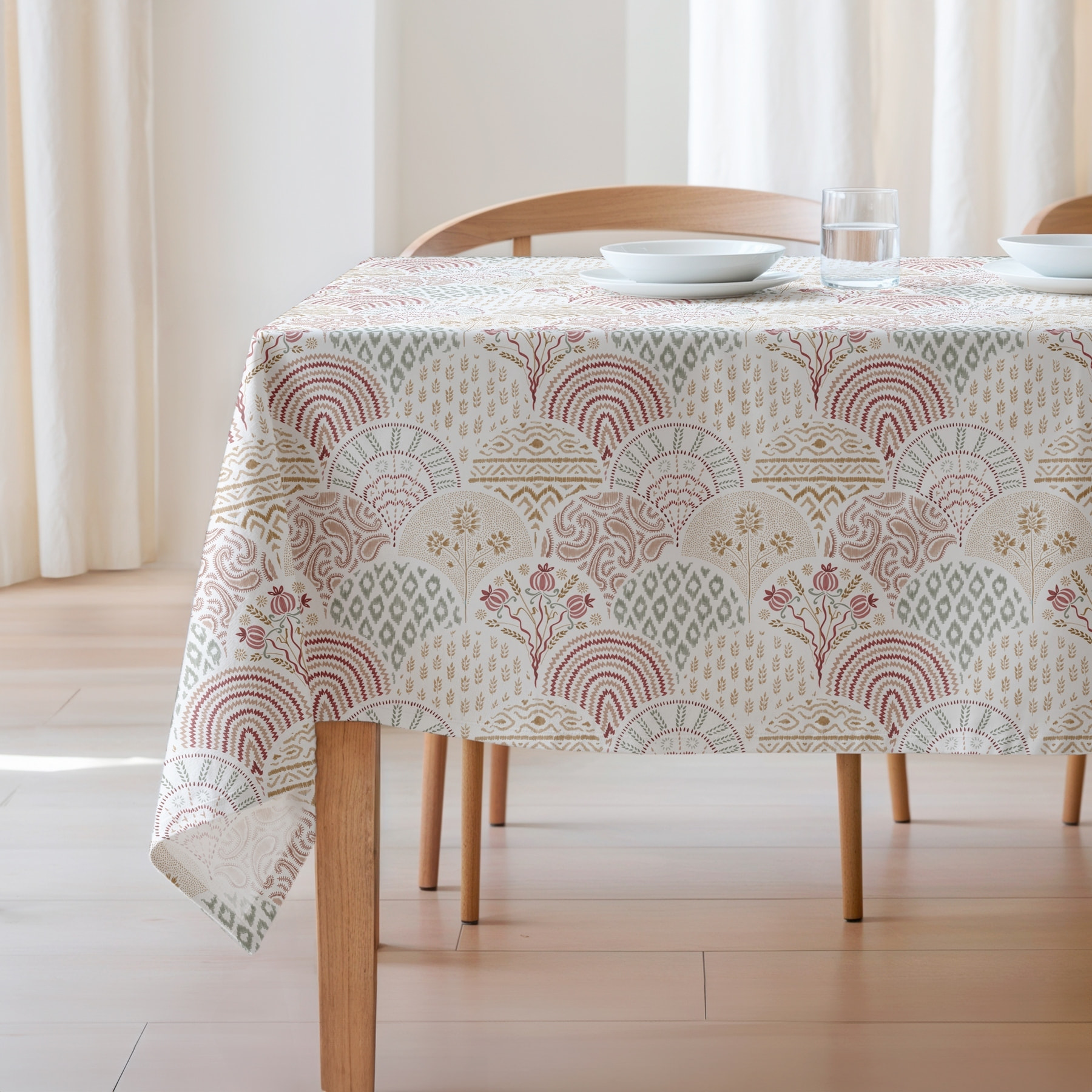 Nappe imprimée anti-tâches OLAIA MULTICOLORE