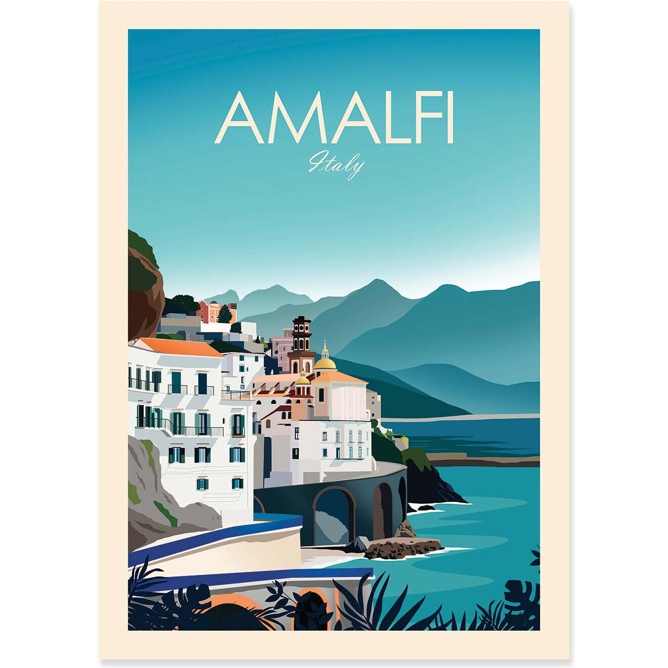 Affiche - Amalfi Italy - Studio Inception