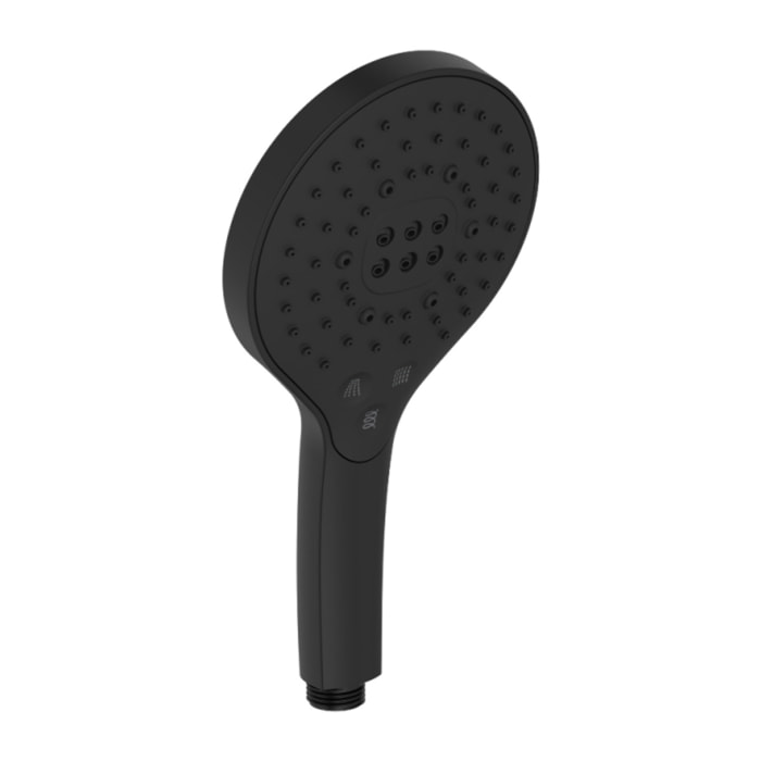 Pommeau de douche 3 jets Metro signature noir mat