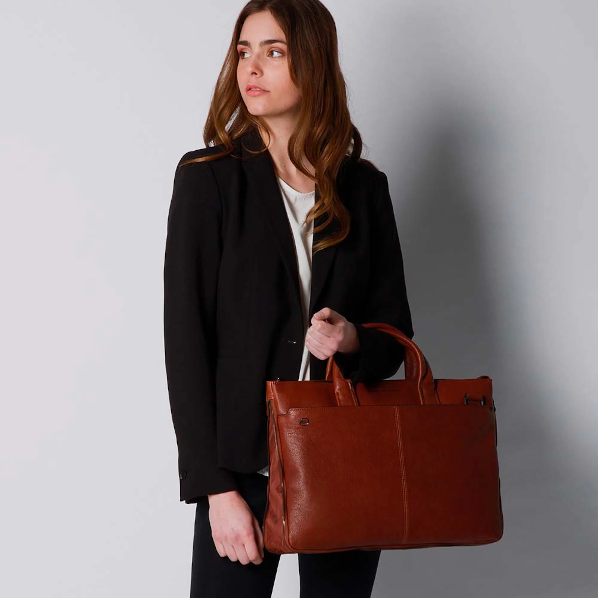 Piquadro Borsa sottile porta pc 15, espandibile