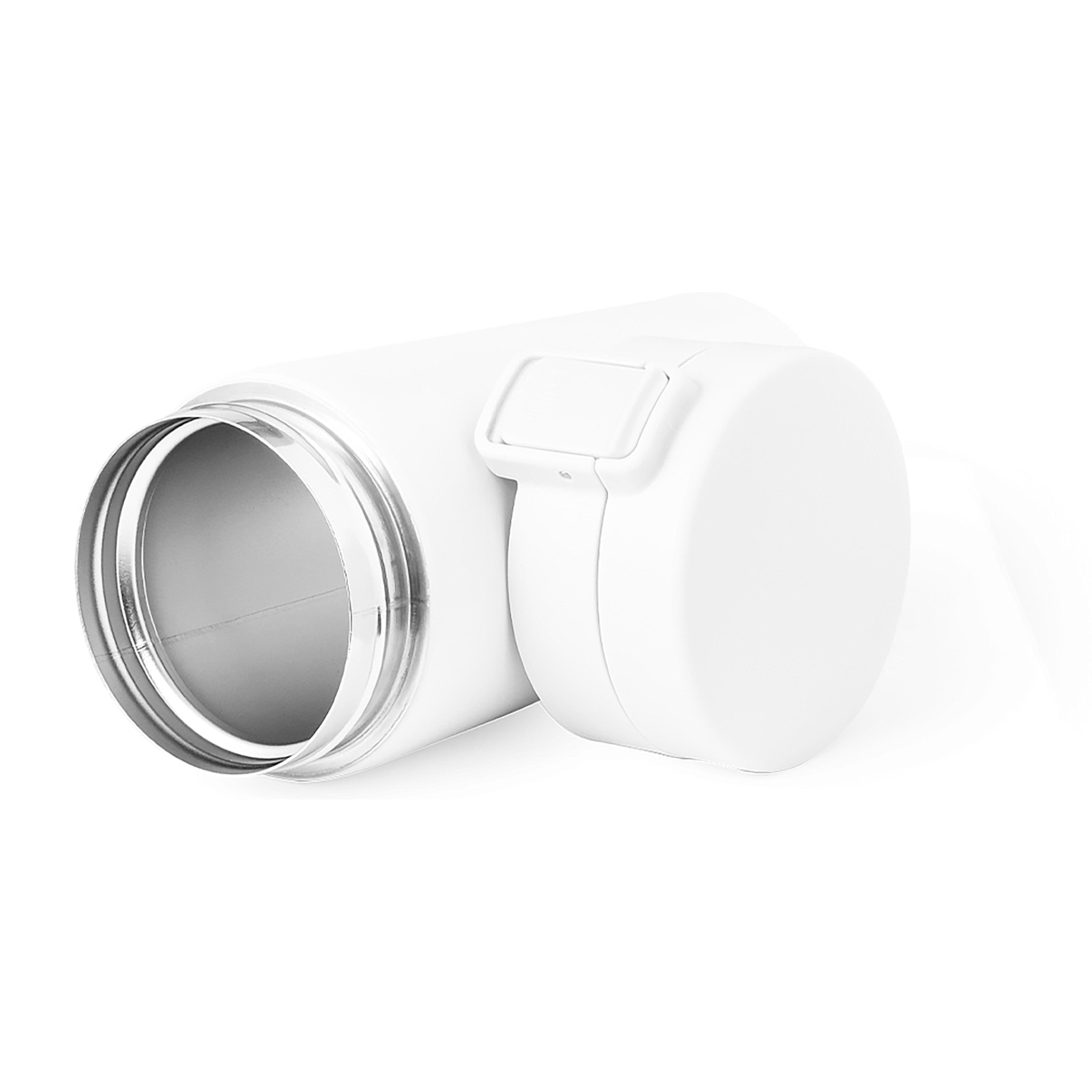 Vaso térmico de acero inox, con doble pared y 380 ml de capacidad. Incluye tapa con cierre a rosca para un óptimo sellado y dosificador.