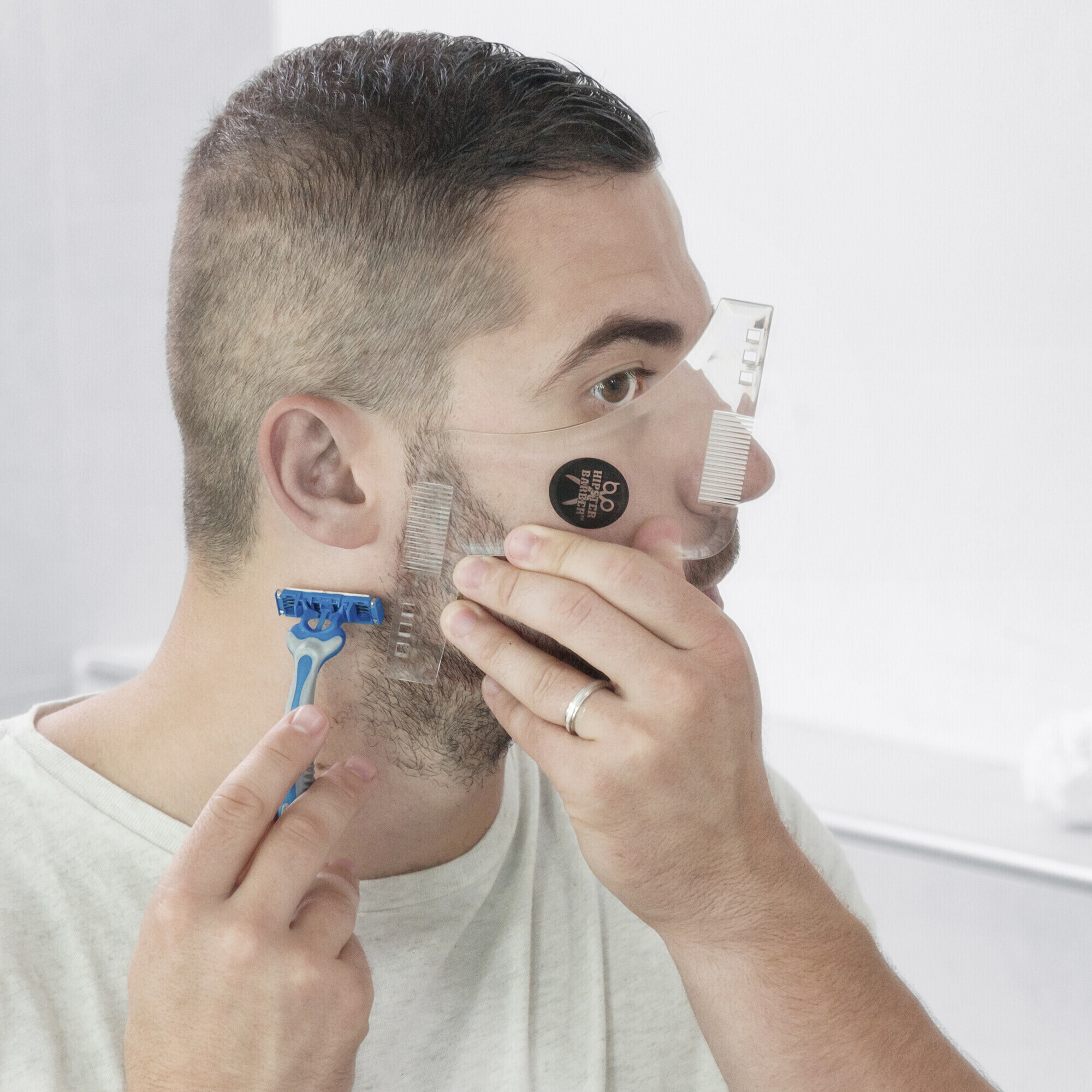 Tavoletta per rasatura barba Hipster Barber In - 17 x 11,5 x 0,1 cm