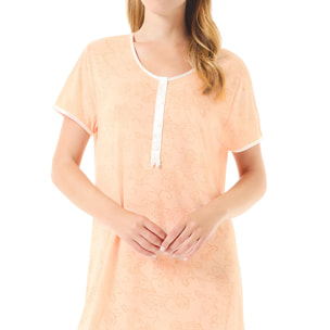 Camisón corto naranja