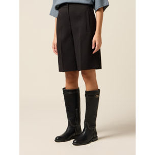 Oltre - Pantalones bermuda - Negro