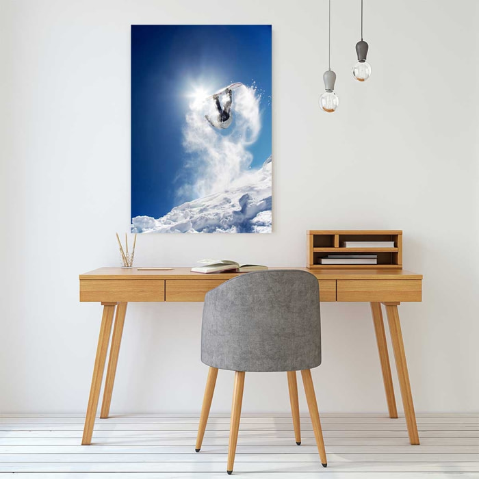 Tableau snowboarder montagne Tableau plexiglas