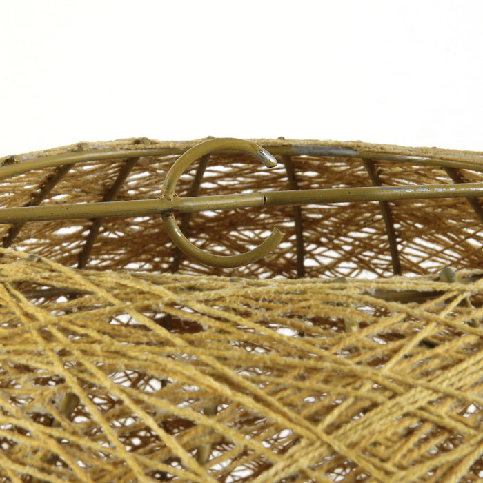 SUSPENSION INTERIEUR MOUTARDE 30CM
