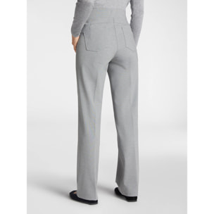 Elena Mirò - Pantalones pull on de punto Milano - Gris