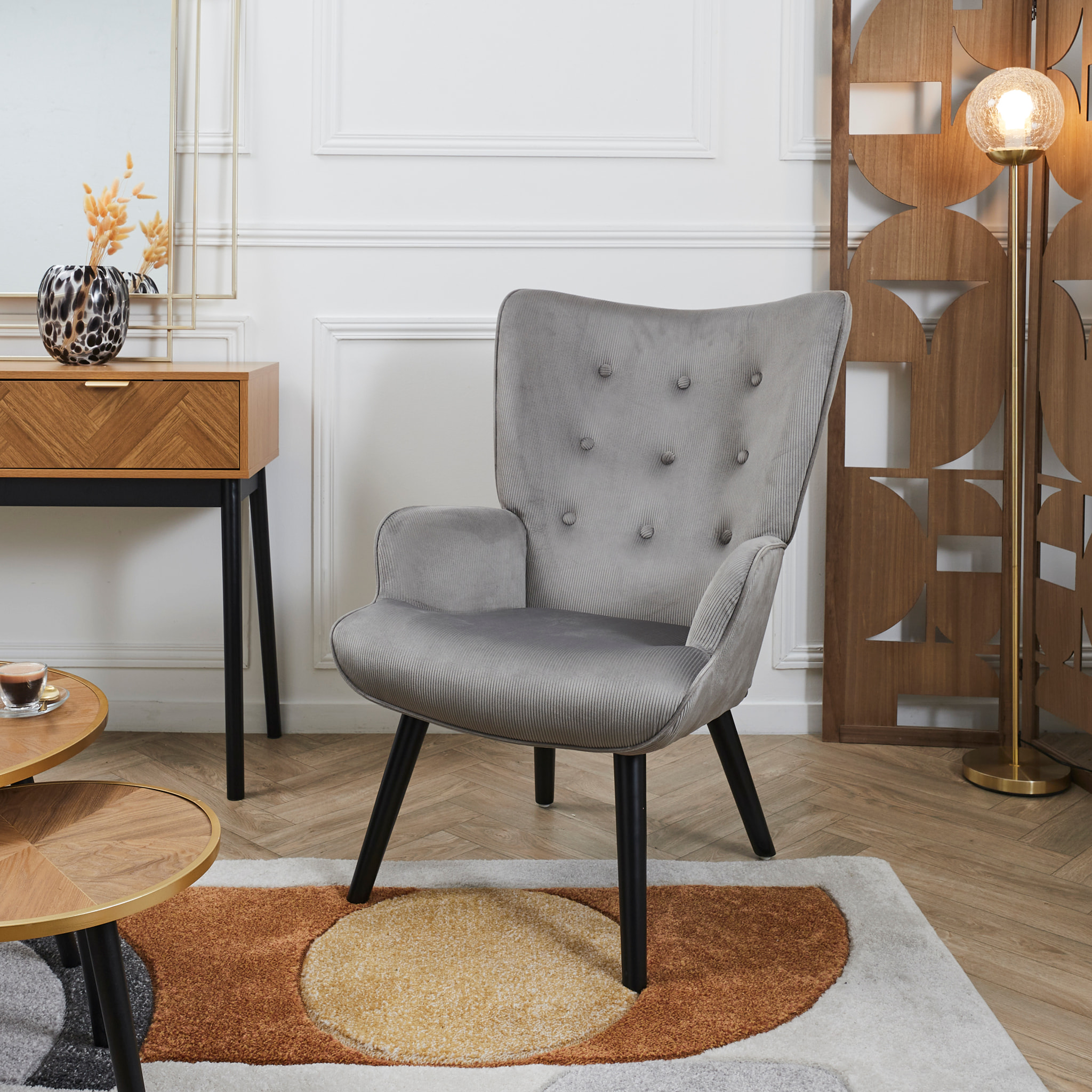 Fauteuil De Salon Giulia Gris