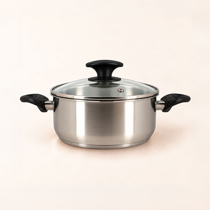 Faitout en acier inoxydable 24cm - tous feux FIRST