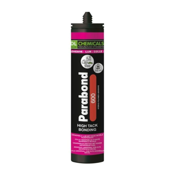 Mastic MS polymère Parabond 600 DL CHEMICALS - Cartouche de 290 ml - Gris béton - 40001000