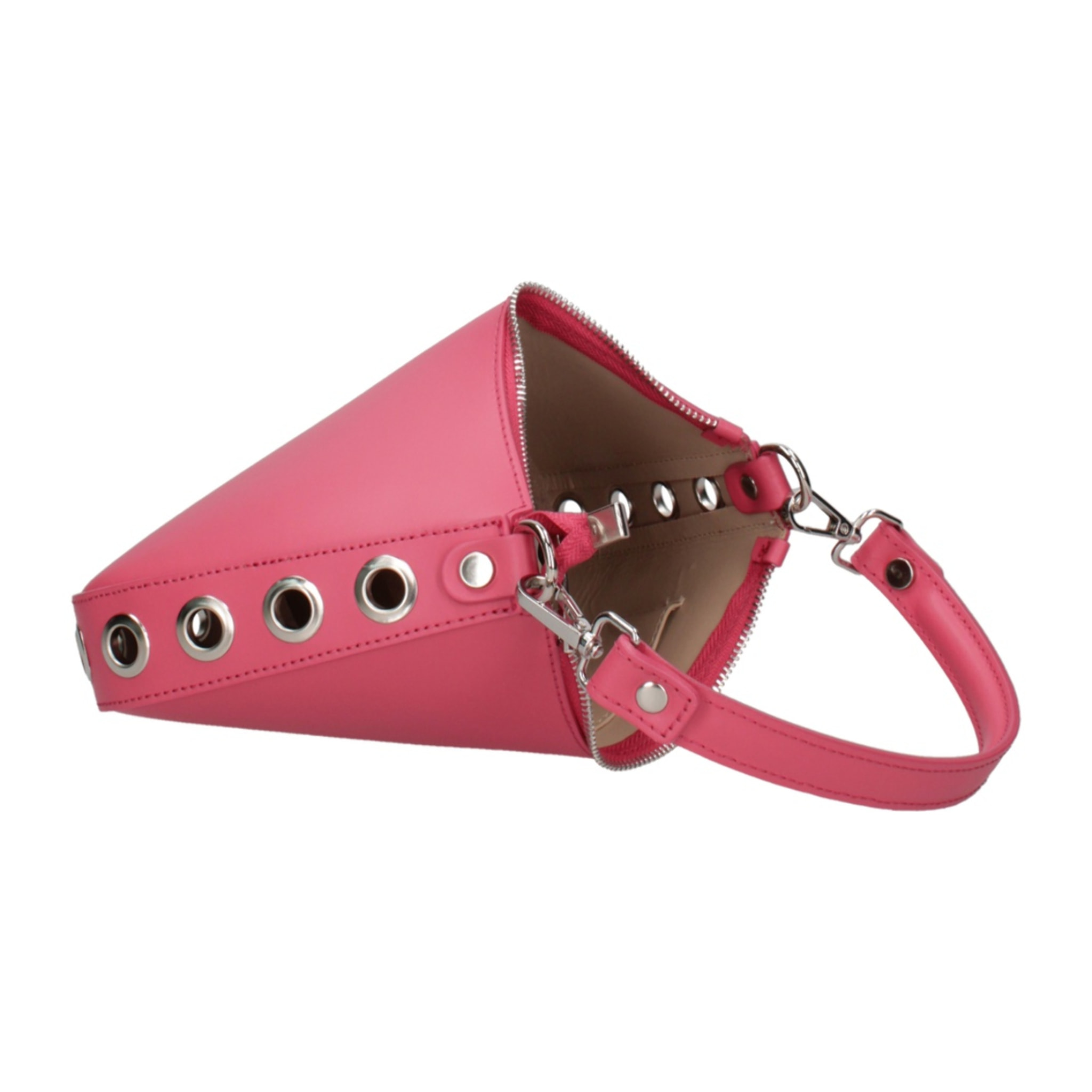 Borsa a spalla da donna - Modello False - 100% pelle ruga - 26.0 x 18.0 x 4.0 cm