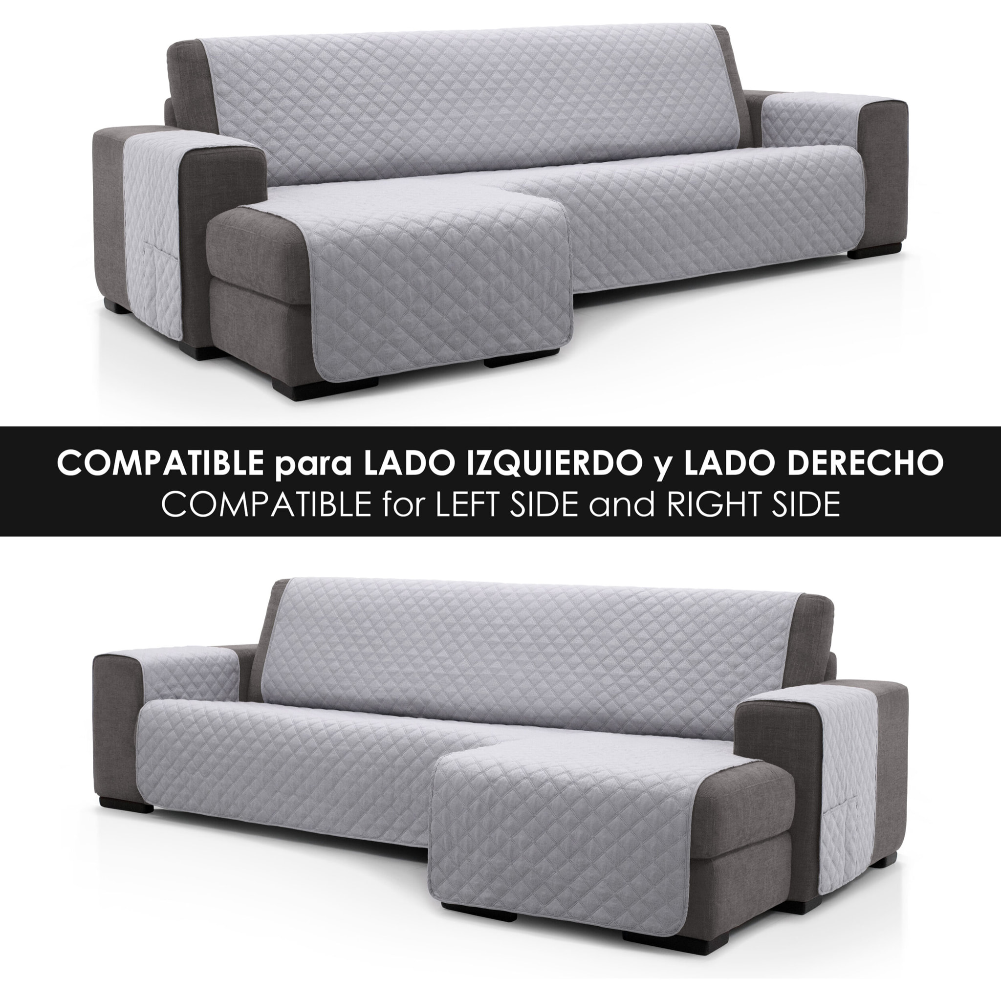 Cubre Sofá ACOLCHADO Chaise Longue modelo JENNY