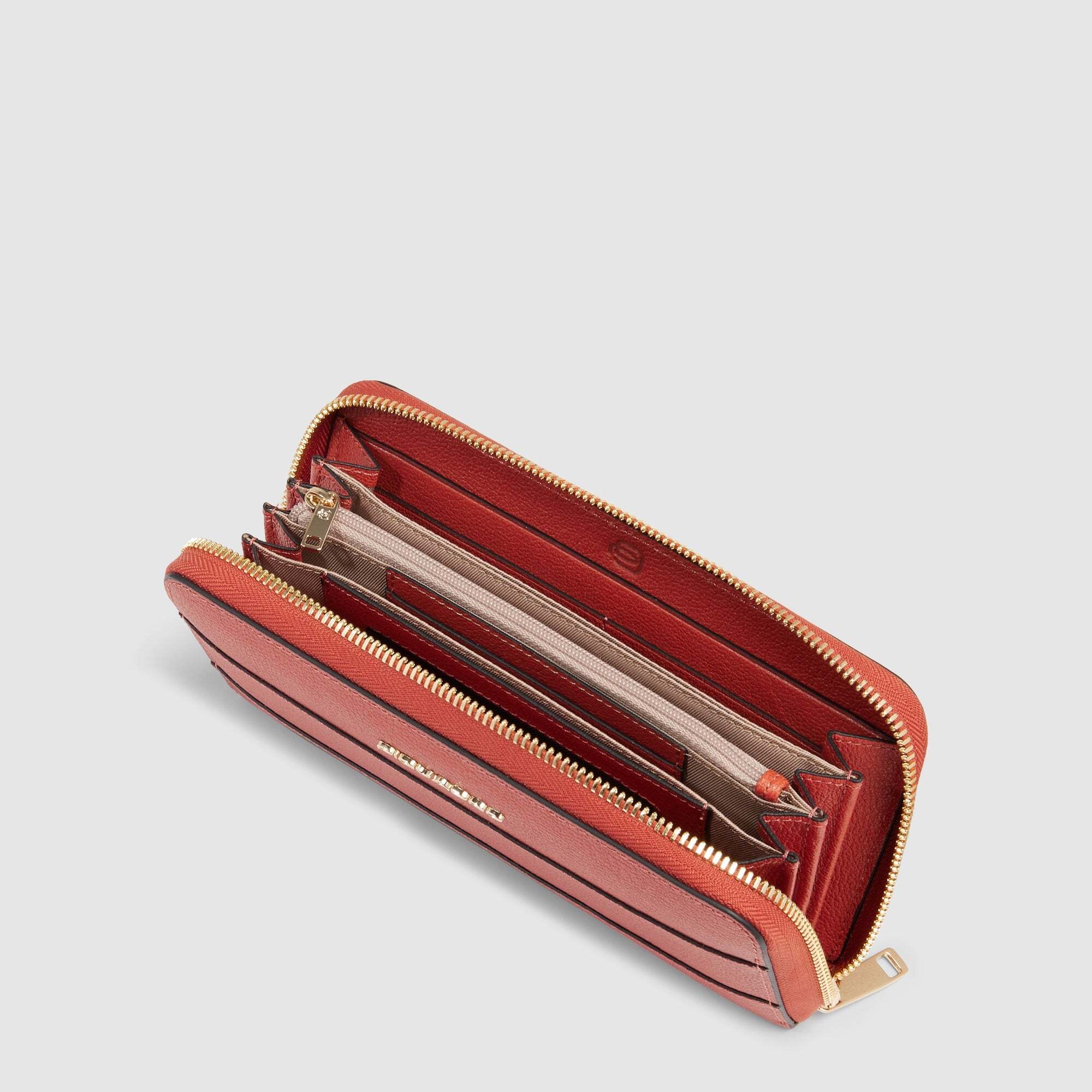 Piquadro Portafogli donna grande zip-around