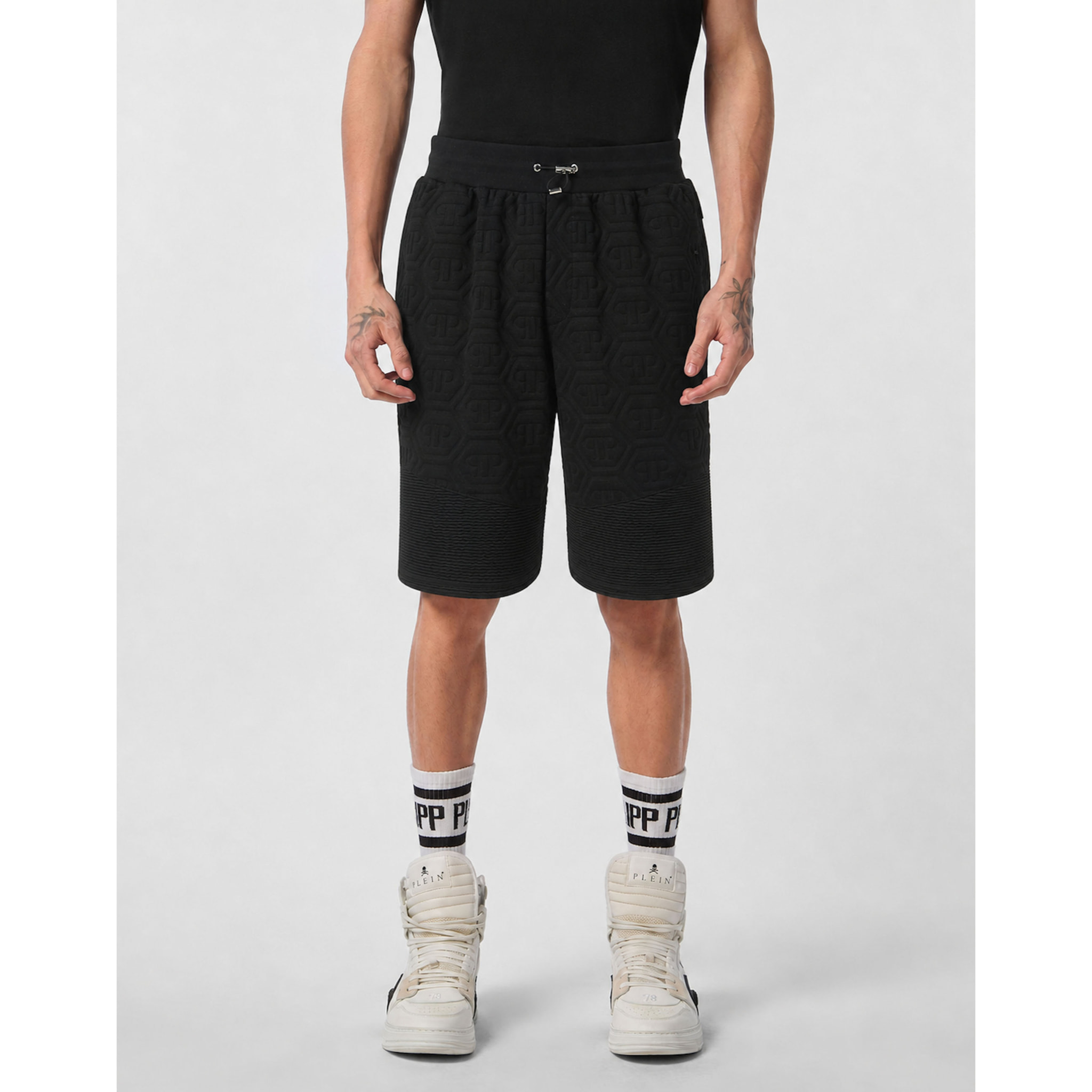 PHILIPP PLEIN Pantalones cortos de chándal MONOGRAM