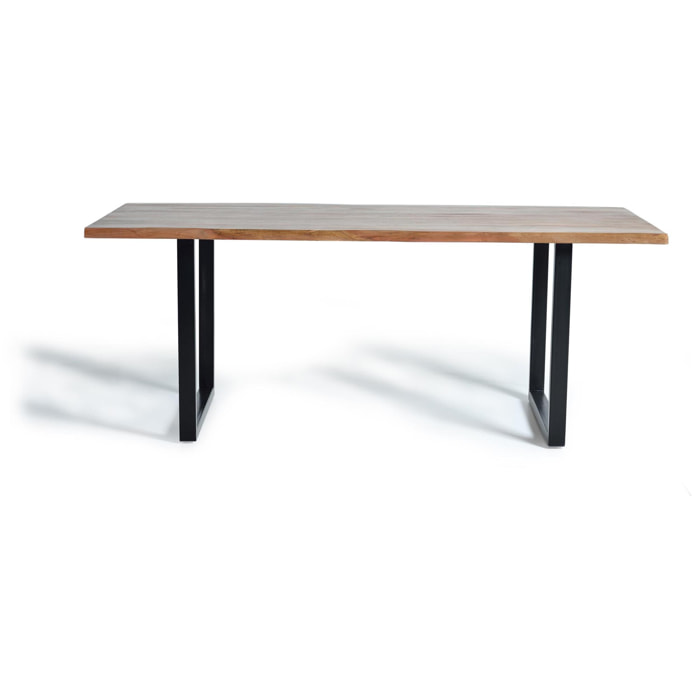 Mesa de comedor - madera de acacia y metal