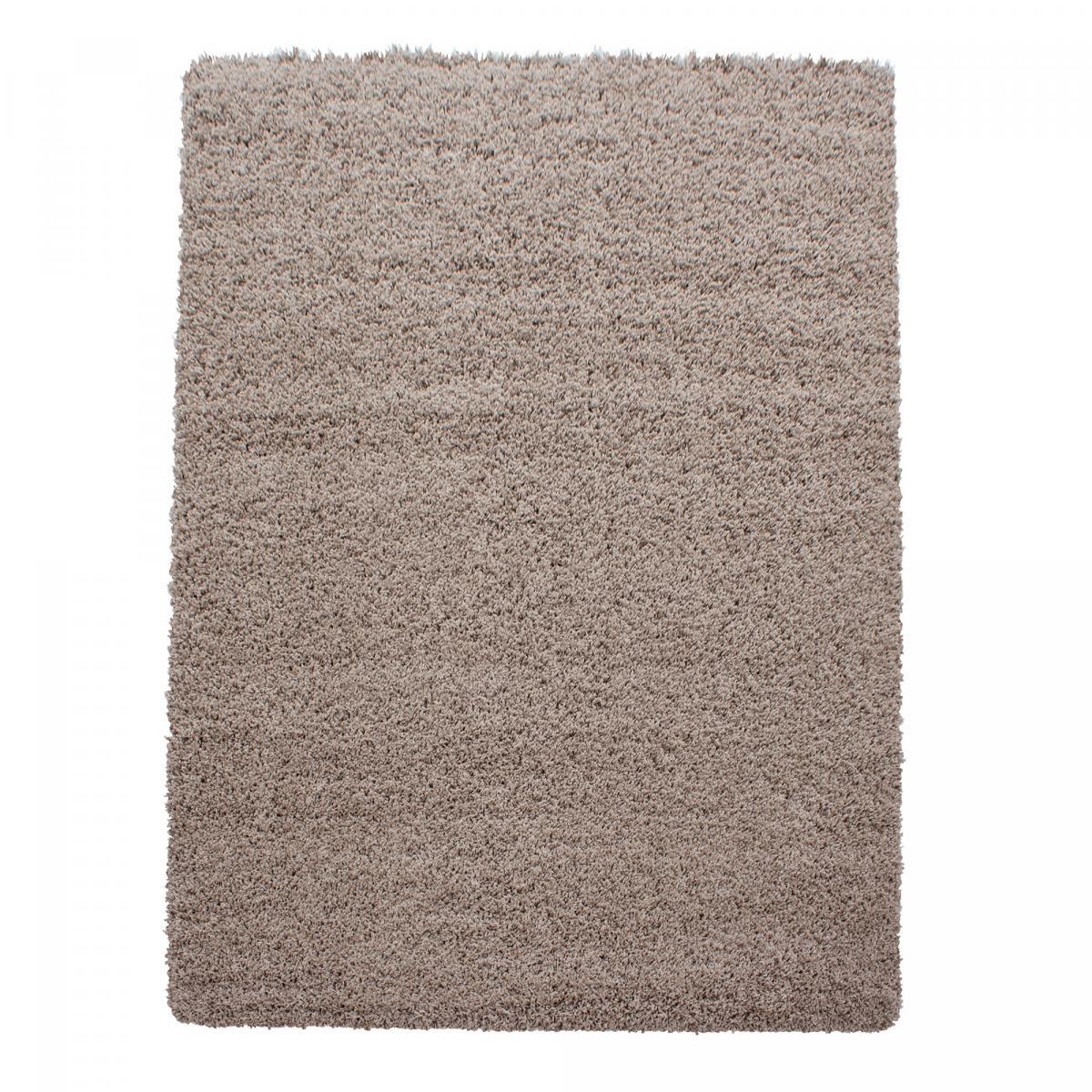 Tapis poils longs shaggy tissé motif uni ZASIVE