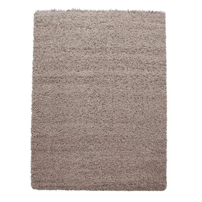 Tapis poils longs shaggy tissé motif uni ZASIVE