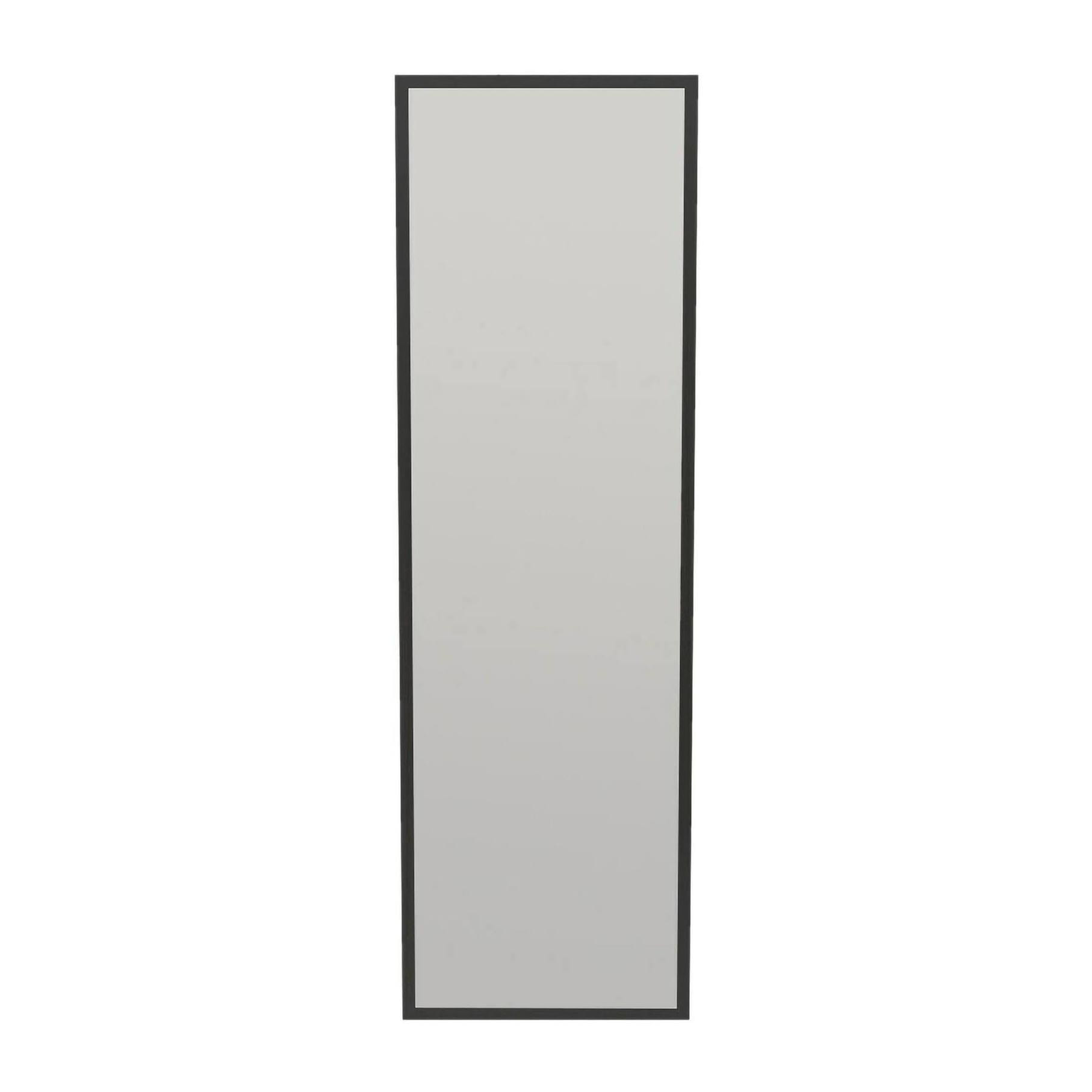 Specchio Dcarrier, Specchiera, Articolo d'arredo a muro, Decorazione con specchio, 50x2h160 cm, Nero