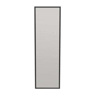 Specchio Dcarrier, Specchiera, Articolo d'arredo a muro, Decorazione con specchio, 50x2h160 cm, Nero