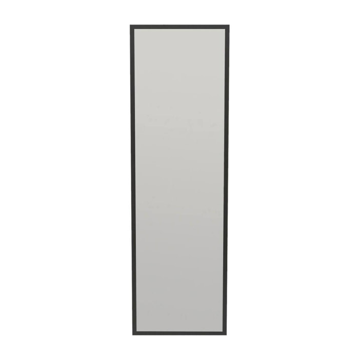 Specchio Dcarrier, Specchiera, Articolo d'arredo a muro, Decorazione con specchio, 50x2h160 cm, Nero