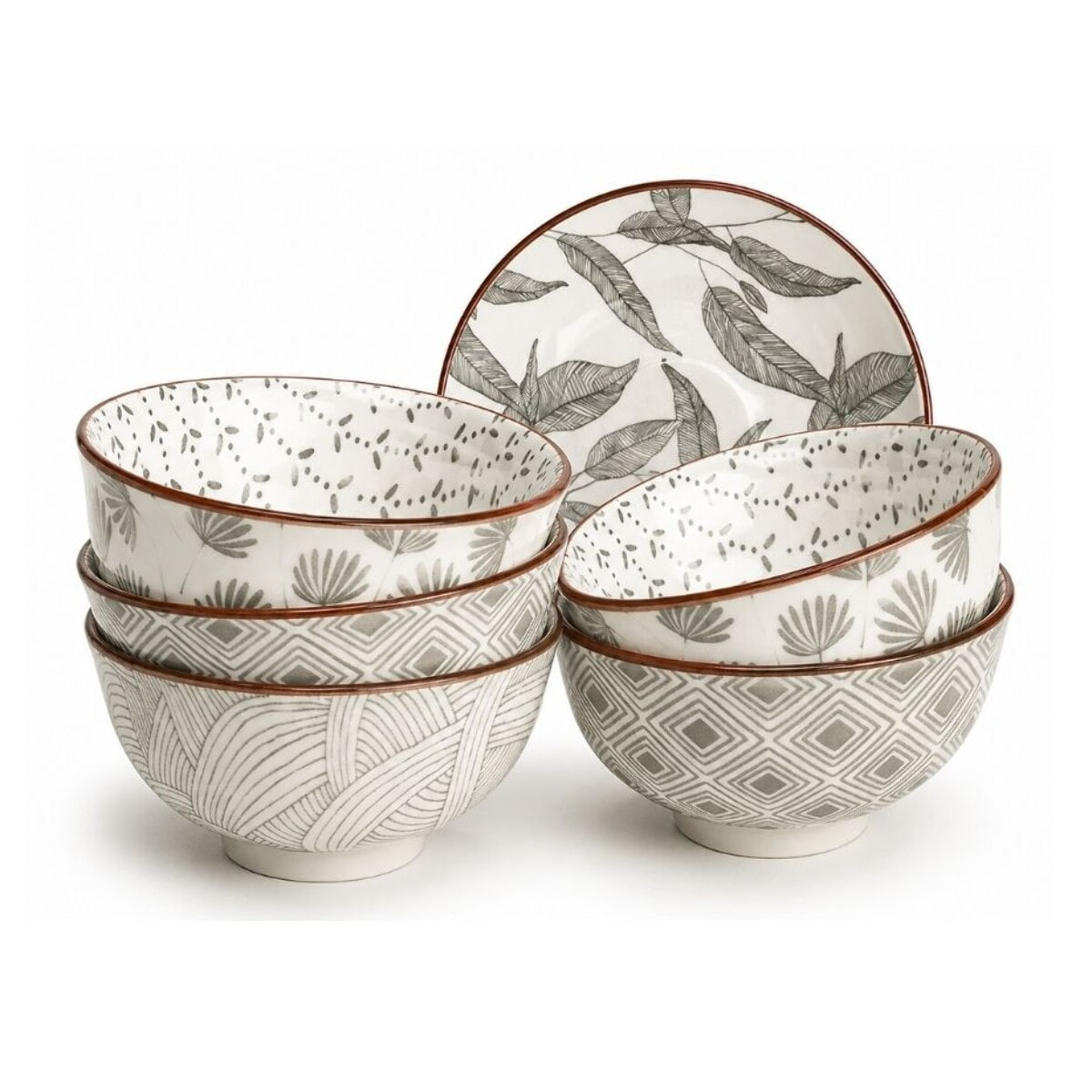 Lot de 6 bols médiums, YOKOTE