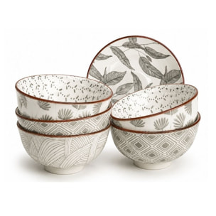 Lot de 6 bols médiums, YOKOTE