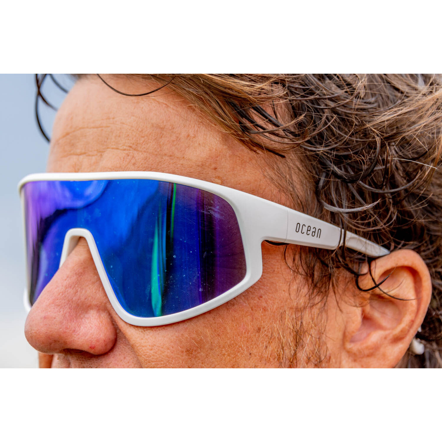 Gafas de deportes acuáticos OCEAN KILLY WATER - Blanco / Azul