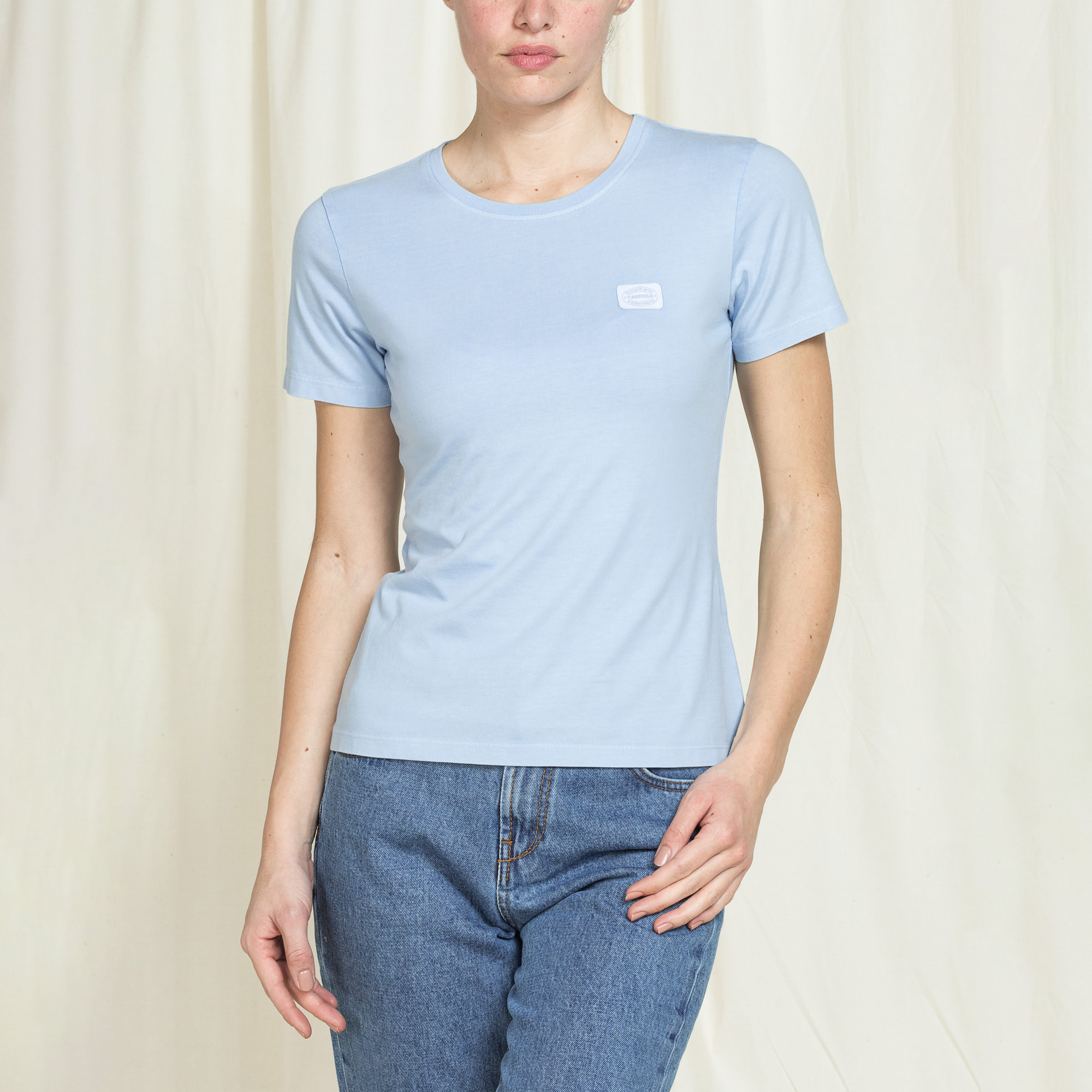 T-SHIRT GIROCOLLO REPLICA IN JERSEY