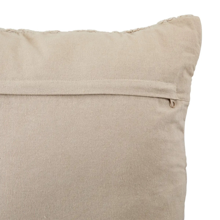 Coussin motif jacquard "Lehto" coton lin 50x50cm