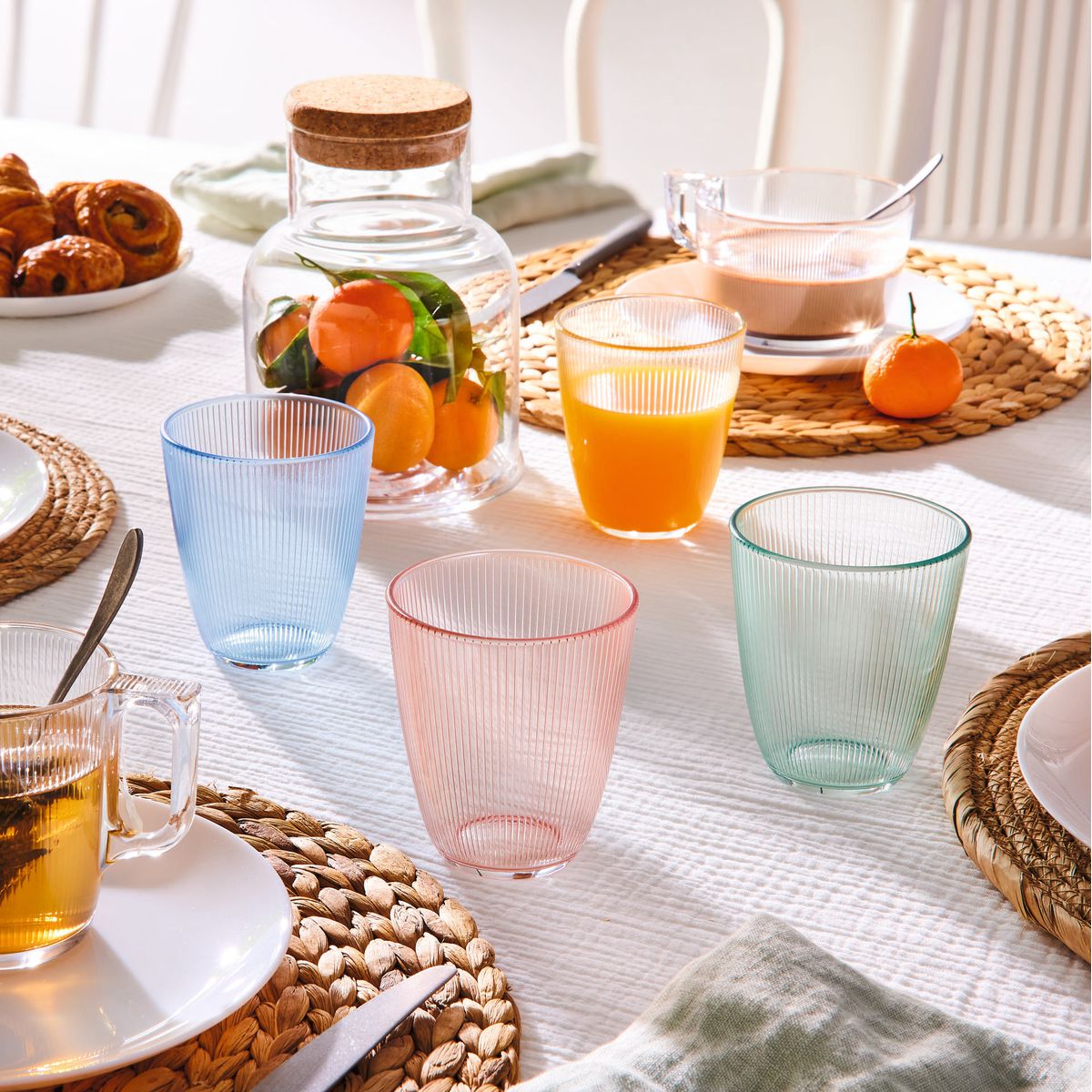 6 verres 31 cl Stripy - Luminarc