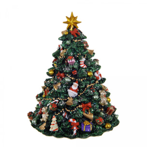 Carillon Albero Natale - Pezzi 1 - 12X16,5X12,5 - Colore: Verde - Bianchi Dino - Articoli Natalizi