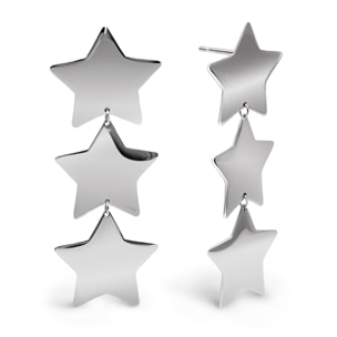 Boucles d'Oreille Big Stars Acier