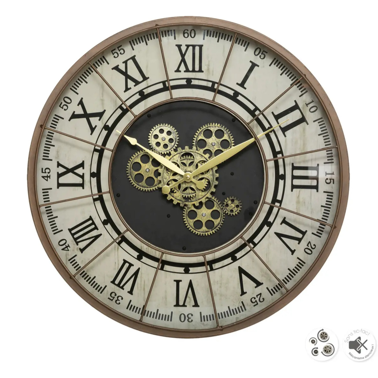 Horloge "Stella" métal D57cm